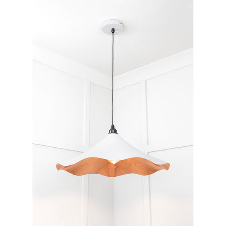 From The Anvil - Smooth Copper Flora Pendant in Flock | Sku. 49729SF | Trade Door Handles.