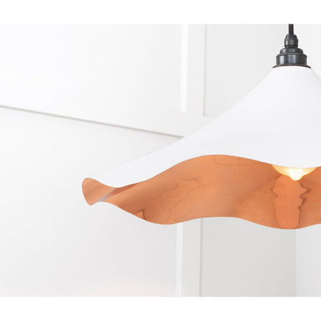 From The Anvil - Smooth Copper Flora Pendant in Flock | Sku. 49729SF | Trade Door Handles.