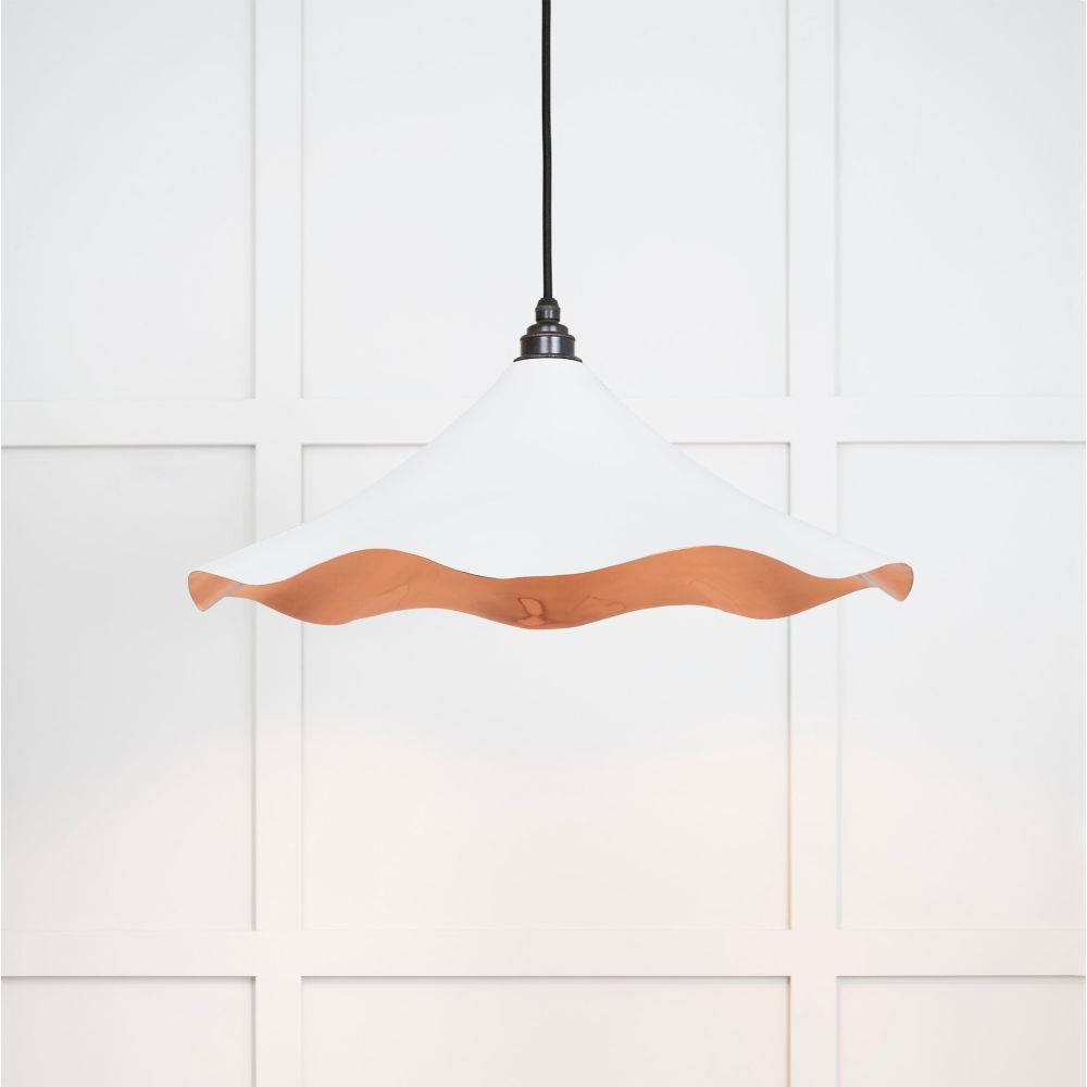 From The Anvil - Smooth Copper Flora Pendant in Flock | Sku. 49729SF | Trade Door Handles.