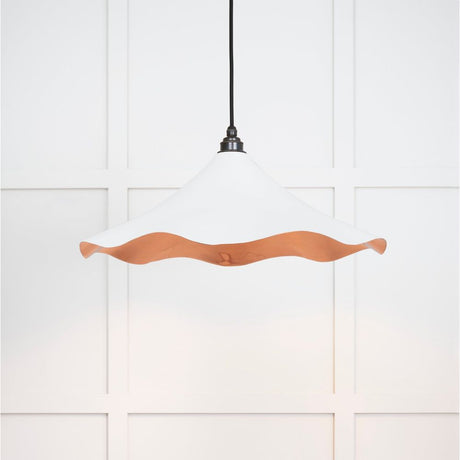 From The Anvil - Smooth Copper Flora Pendant in Flock | Sku. 49729SF | Trade Door Handles.