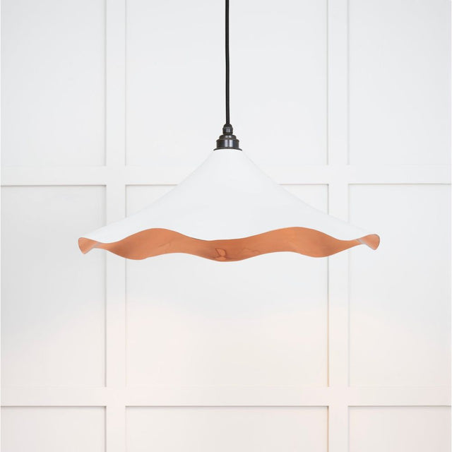 From The Anvil - Smooth Copper Flora Pendant in Flock | Sku. 49729SF | Trade Door Handles.