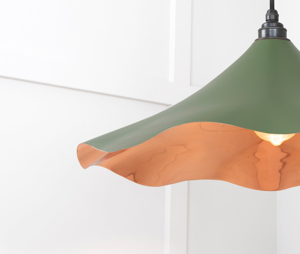 From The Anvil - Smooth Copper Flora Pendant in Heath | Sku. 49729SH | Trade Door Handles.