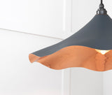 From The Anvil - Smooth Copper Flora Pendant in Soot | Sku. 49729SSO | Trade Door Handles.