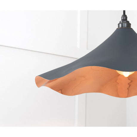 From The Anvil - Smooth Copper Flora Pendant in Soot | Sku. 49729SSO | Trade Door Handles.