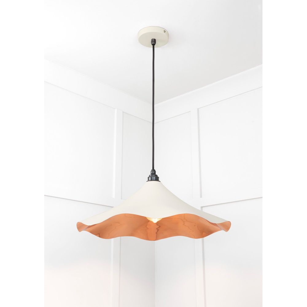 From The Anvil - Smooth Copper Flora Pendant in Teasel | Sku. 49729STE | Trade Door Handles.