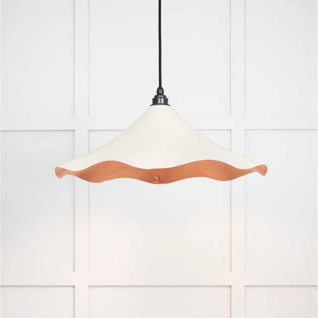 From The Anvil - Smooth Copper Flora Pendant in Teasel | Sku. 49729STE | Trade Door Handles.