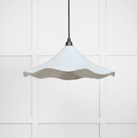 From The Anvil - Smooth Nickel Flora Pendant in Birch | Sku. 49730SBI | Trade Door Handles.