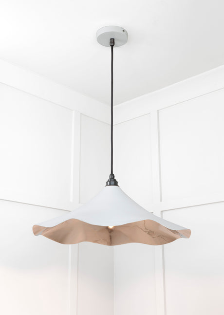 From The Anvil - Smooth Nickel Flora Pendant in Birch | Sku. 49730SBI | Trade Door Handles.