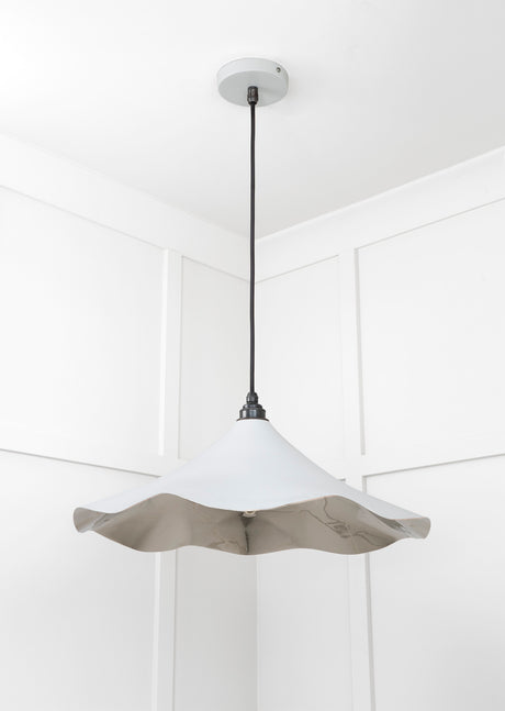 From The Anvil - Smooth Nickel Flora Pendant in Birch | Sku. 49730SBI | Trade Door Handles.