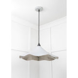 From The Anvil - Smooth Nickel Flora Pendant in Birch | Sku. 49730SBI | Trade Door Handles.