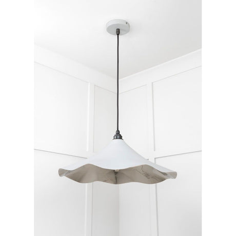 From The Anvil - Smooth Nickel Flora Pendant in Birch | Sku. 49730SBI | Trade Door Handles.