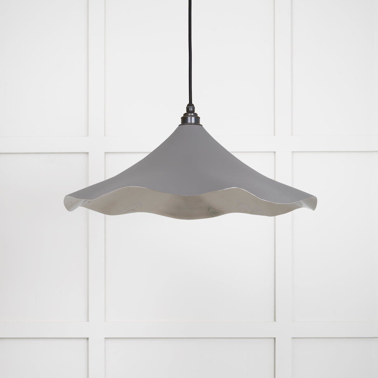 From The Anvil - Smooth Nickel Flora Pendant in Bluff | Sku. 49730SBL | Trade Door Handles.