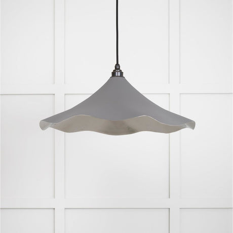 From The Anvil - Smooth Nickel Flora Pendant in Bluff | Sku. 49730SBL | Trade Door Handles.