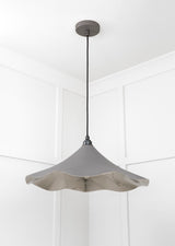 From The Anvil - Smooth Nickel Flora Pendant in Bluff | Sku. 49730SBL | Trade Door Handles.