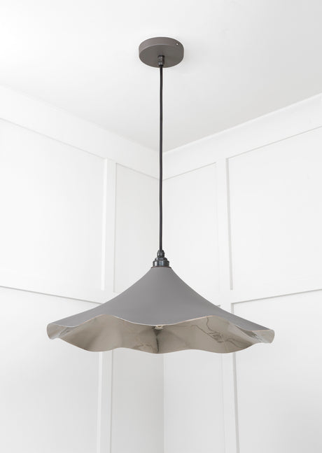 From The Anvil - Smooth Nickel Flora Pendant in Bluff | Sku. 49730SBL | Trade Door Handles.