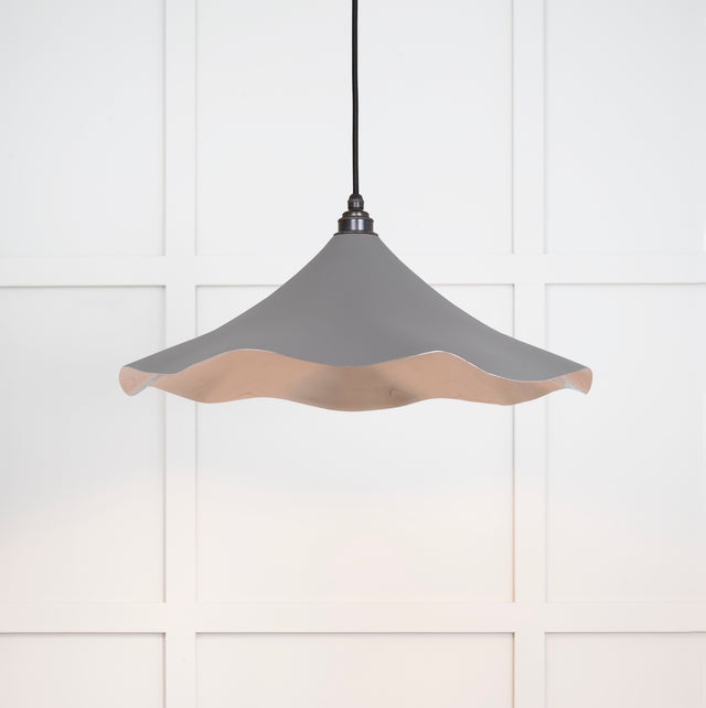 From The Anvil - Smooth Nickel Flora Pendant in Bluff | Sku. 49730SBL | Trade Door Handles.
