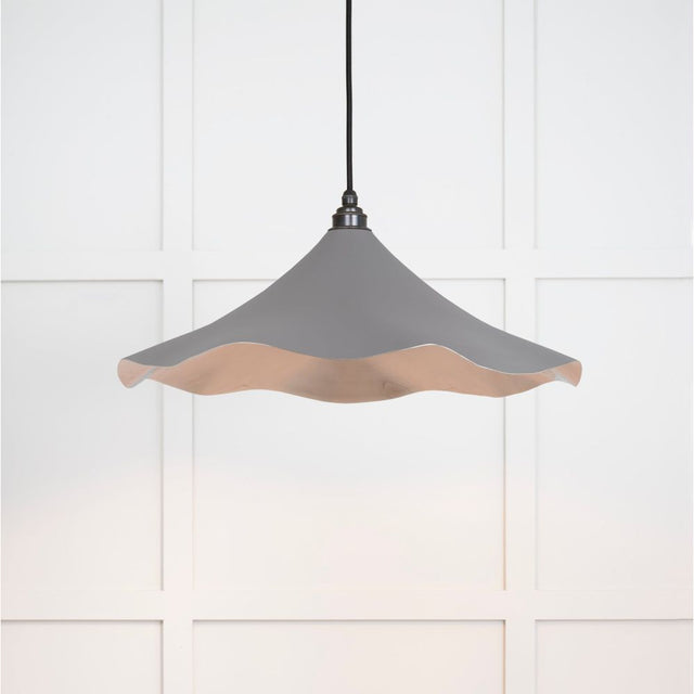 From The Anvil - Smooth Nickel Flora Pendant in Bluff | Sku. 49730SBL | Trade Door Handles.