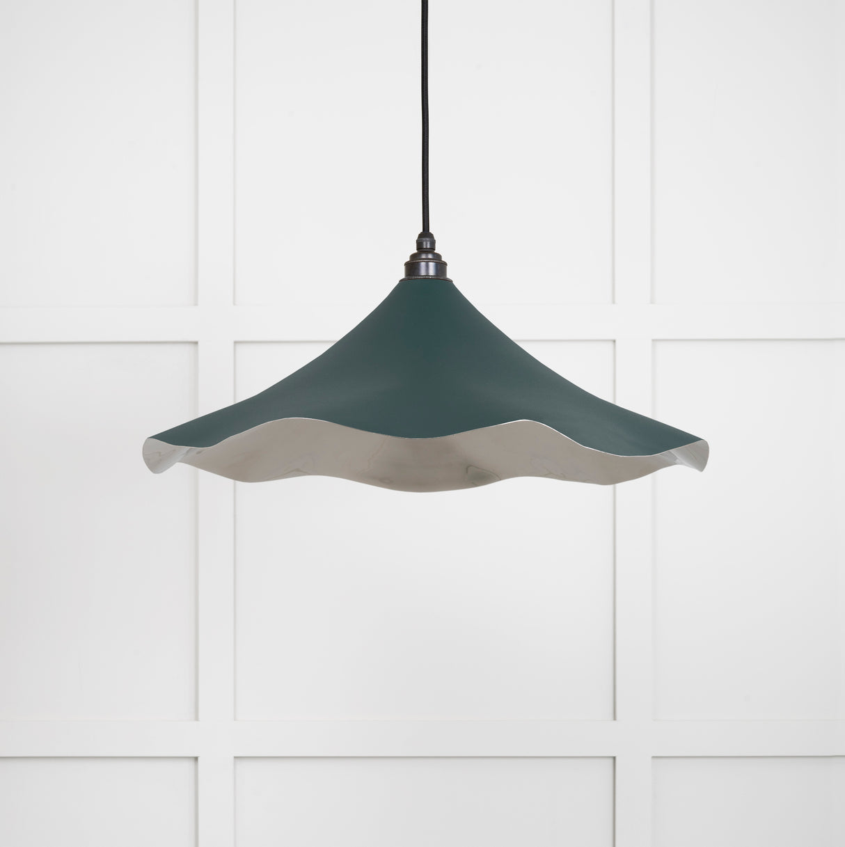 From The Anvil - Smooth Nickel Flora Pendant in Dingle | Sku. 49730SDI | Trade Door Handles.