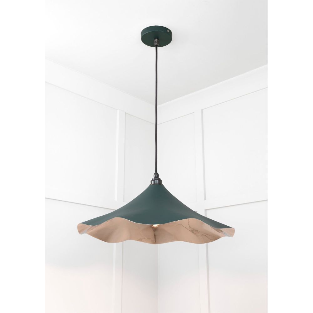 From The Anvil - Smooth Nickel Flora Pendant in Dingle | Sku. 49730SDI | Trade Door Handles.