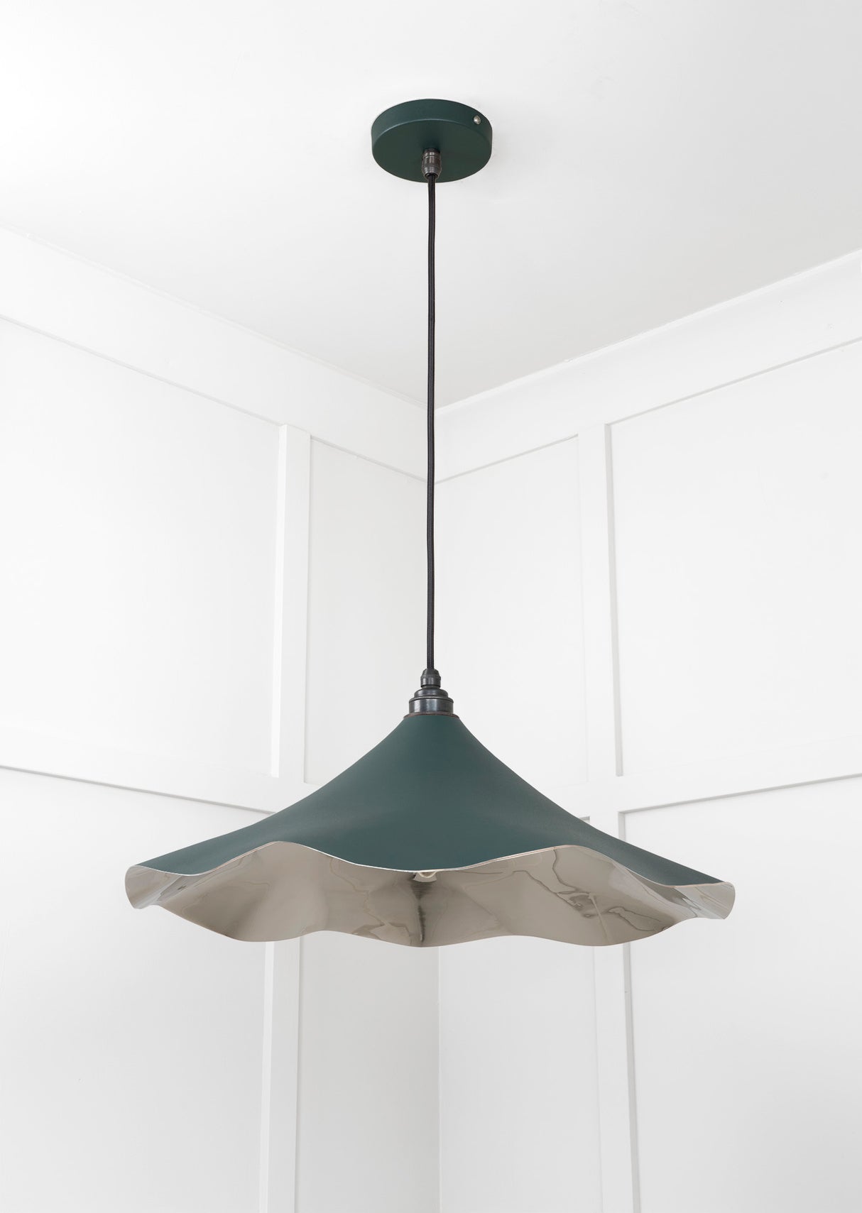 From The Anvil - Smooth Nickel Flora Pendant in Dingle | Sku. 49730SDI | Trade Door Handles.