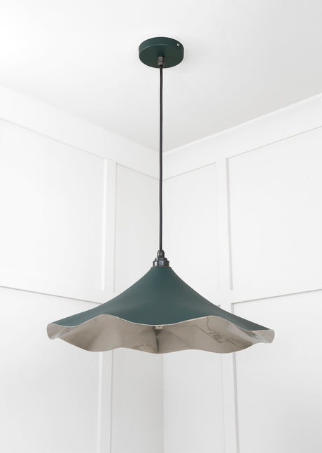 From The Anvil - Smooth Nickel Flora Pendant in Dingle | Sku. 49730SDI | Trade Door Handles.