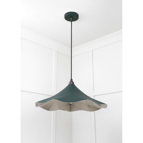 From The Anvil - Smooth Nickel Flora Pendant in Dingle | Sku. 49730SDI | Trade Door Handles.