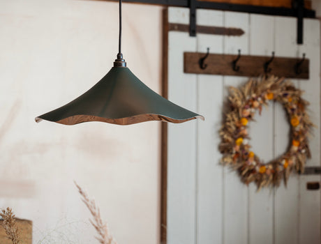 From The Anvil - Smooth Nickel Flora Pendant in Dingle | Sku. 49730SDI | Trade Door Handles.