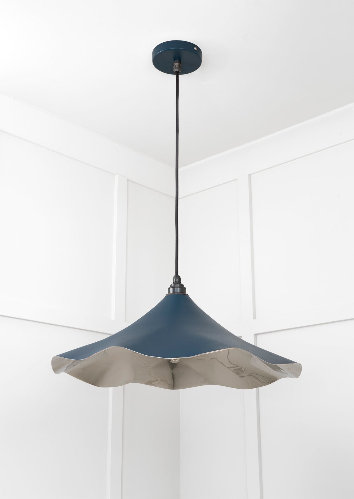 From The Anvil - Smooth Nickel Flora Pendant in Dusk | Sku. 49730SDU | Trade Door Handles.
