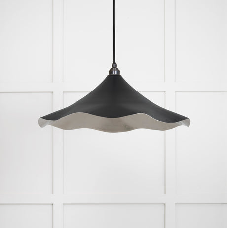 From The Anvil - Smooth Nickel Flora Pendant in Elan Black | Sku. 49730SEB | Trade Door Handles.