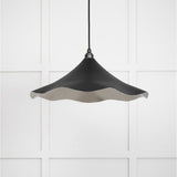 From The Anvil - Smooth Nickel Flora Pendant in Elan Black | Sku. 49730SEB | Trade Door Handles.