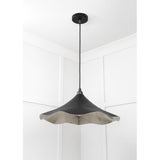 From The Anvil - Smooth Nickel Flora Pendant in Elan Black | Sku. 49730SEB | Trade Door Handles.