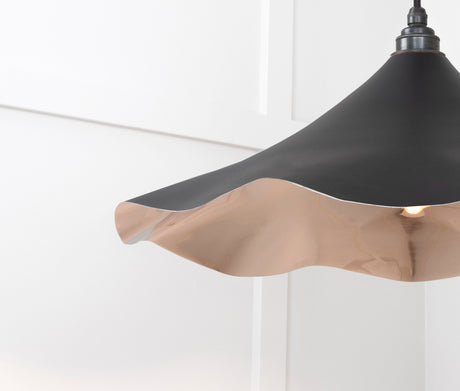 From The Anvil - Smooth Nickel Flora Pendant in Elan Black | Sku. 49730SEB | Trade Door Handles.