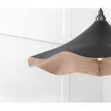 From The Anvil - Smooth Nickel Flora Pendant in Elan Black | Sku. 49730SEB | Trade Door Handles.