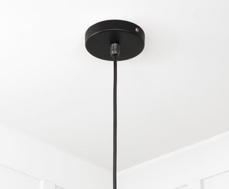 From The Anvil - Smooth Nickel Flora Pendant in Elan Black | Sku. 49730SEB | Trade Door Handles.