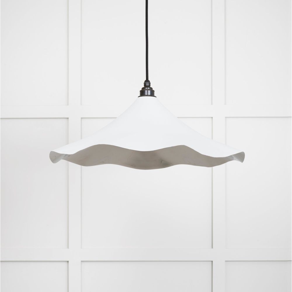 From The Anvil - Smooth Nickel Flora Pendant in Flock | Sku. 49730SF | Trade Door Handles.