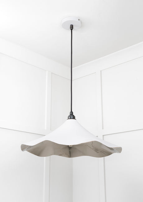 From The Anvil - Smooth Nickel Flora Pendant in Flock | Sku. 49730SF | Trade Door Handles.