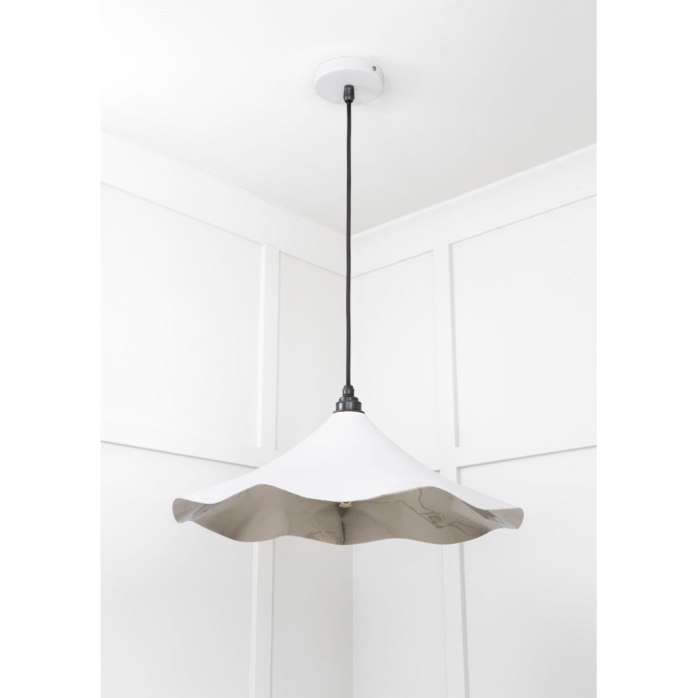 From The Anvil - Smooth Nickel Flora Pendant in Flock | Sku. 49730SF | Trade Door Handles.