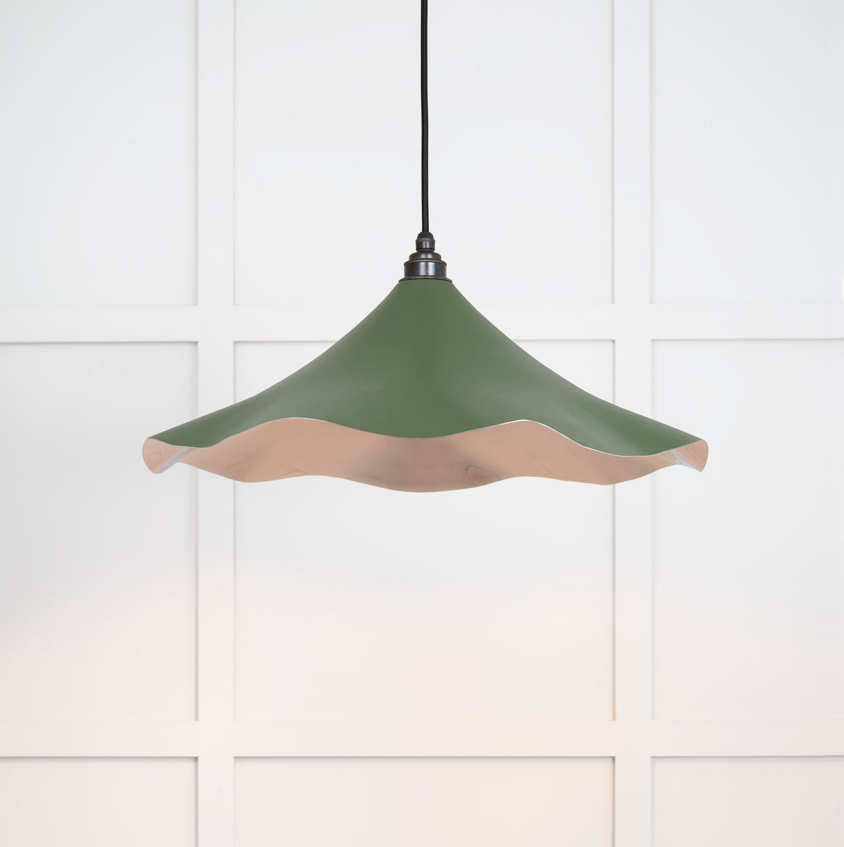 From The Anvil - Smooth Nickel Flora Pendant in Heath | Sku. 49730SH | Trade Door Handles.