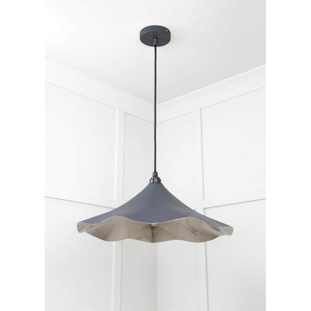 From The Anvil - Smooth Nickel Flora Pendant in Slate | Sku. 49730SSL | Trade Door Handles.