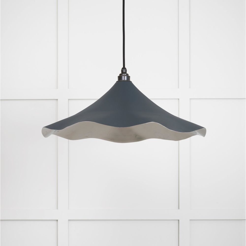 From The Anvil - Smooth Nickel Flora Pendant in Soot | Sku. 49730SSO | Trade Door Handles.