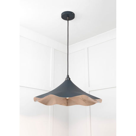 From The Anvil - Smooth Nickel Flora Pendant in Soot | Sku. 49730SSO | Trade Door Handles.