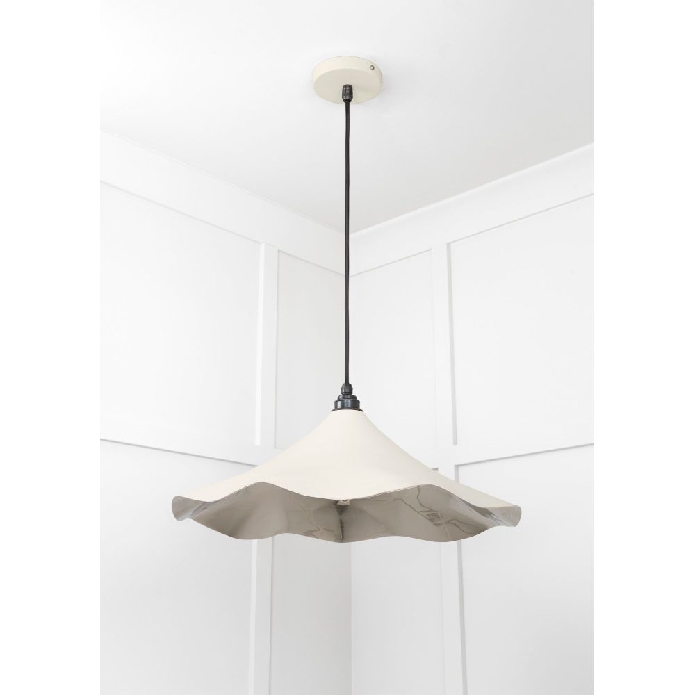 From The Anvil - Smooth Nickel Flora Pendant in Teasel | Sku. 49730STE | Trade Door Handles.