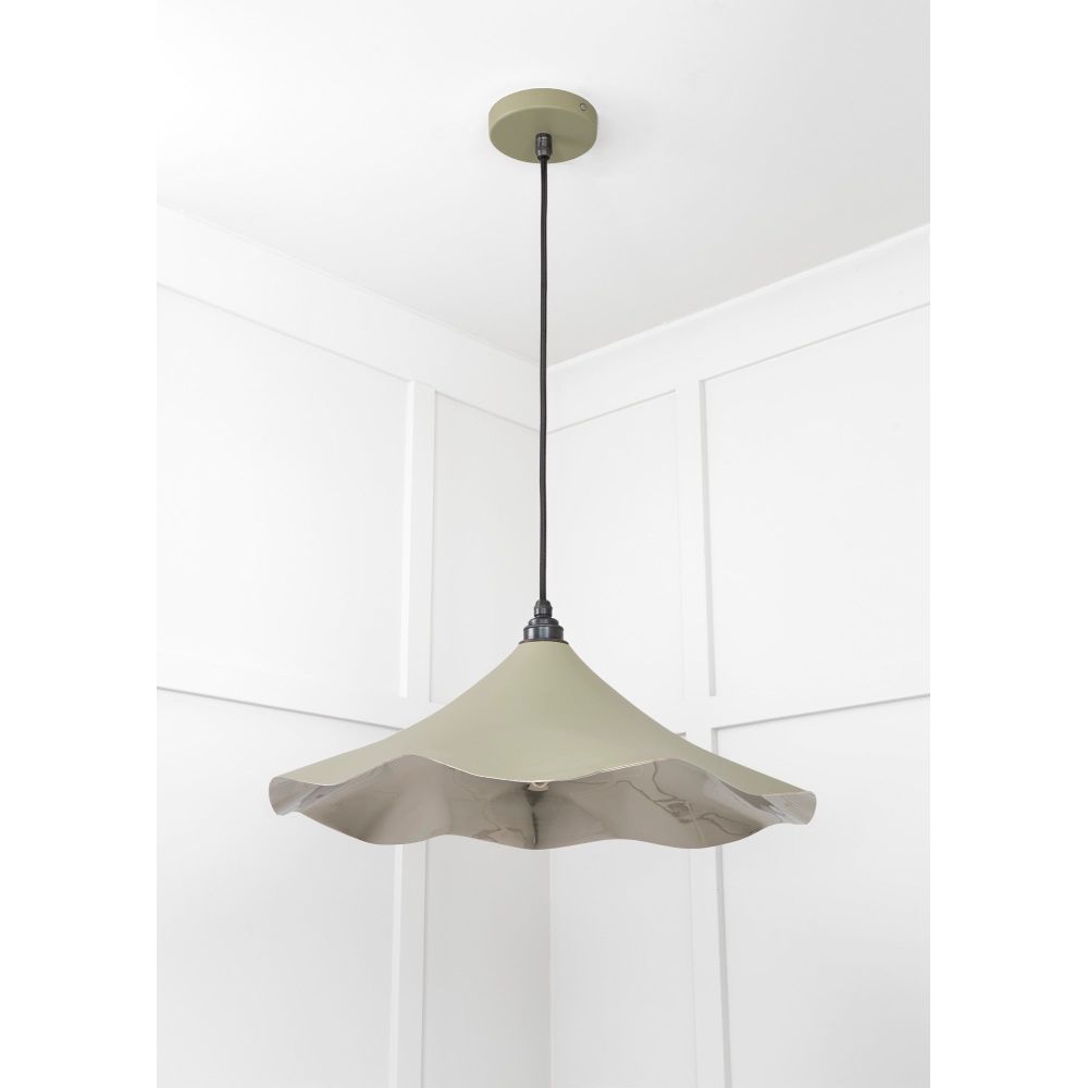 From The Anvil - Smooth Nickel Flora Pendant in Tump | Sku. 49730STU | Trade Door Handles.
