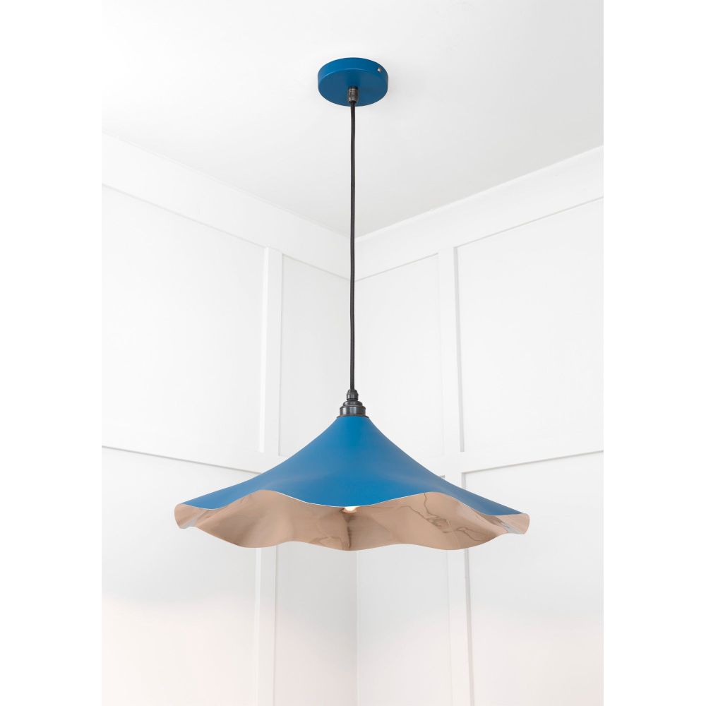 From The Anvil - Smooth Nickel Flora Pendant in Upstream | Sku. 49730SU | Trade Door Handles.