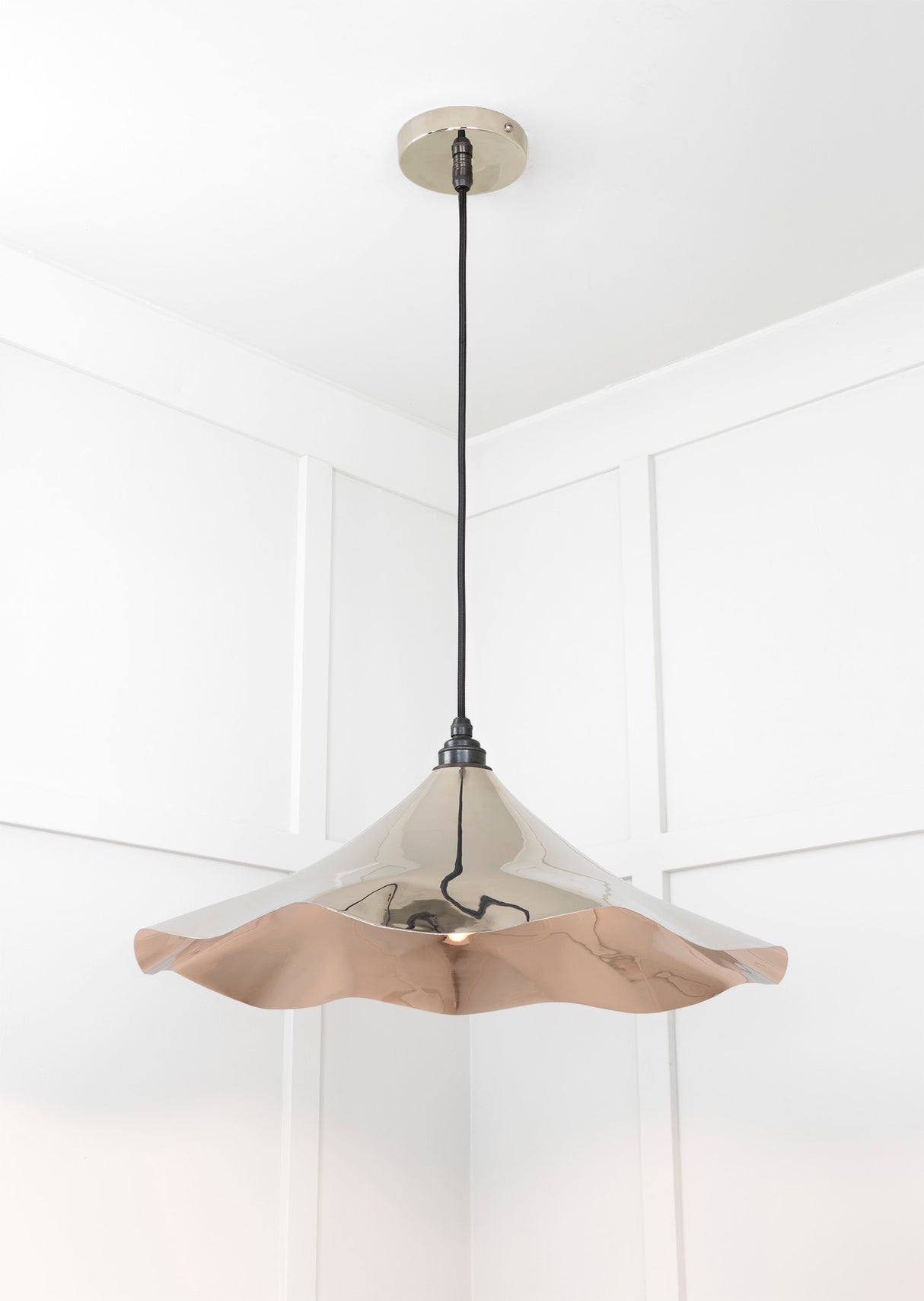 From The Anvil - Smooth Nickel Flora Pendant | Sku. 49730 | Trade Door Handles.