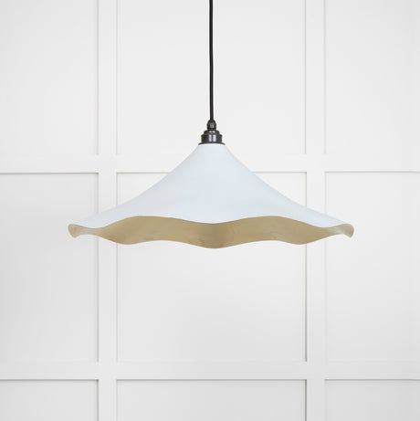 From The Anvil - Smooth Brass Flora Pendant in Birch | Sku. 49731SBI | Trade Door Handles.
