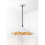 From The Anvil - Smooth Brass Flora Pendant in Birch | Sku. 49731SBI | Trade Door Handles.