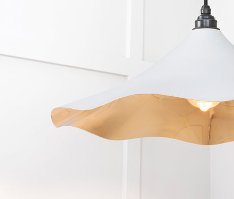 From The Anvil - Smooth Brass Flora Pendant in Birch | Sku. 49731SBI | Trade Door Handles.