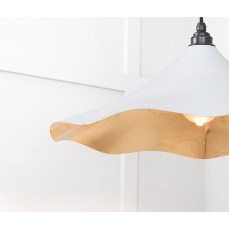 From The Anvil - Smooth Brass Flora Pendant in Birch | Sku. 49731SBI | Trade Door Handles.