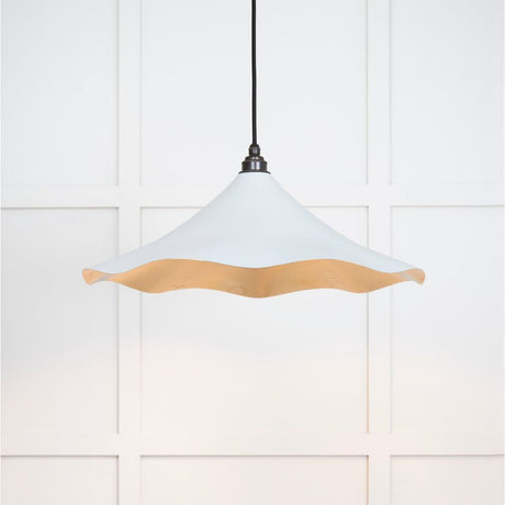 From The Anvil - Smooth Brass Flora Pendant in Birch | Sku. 49731SBI | Trade Door Handles.